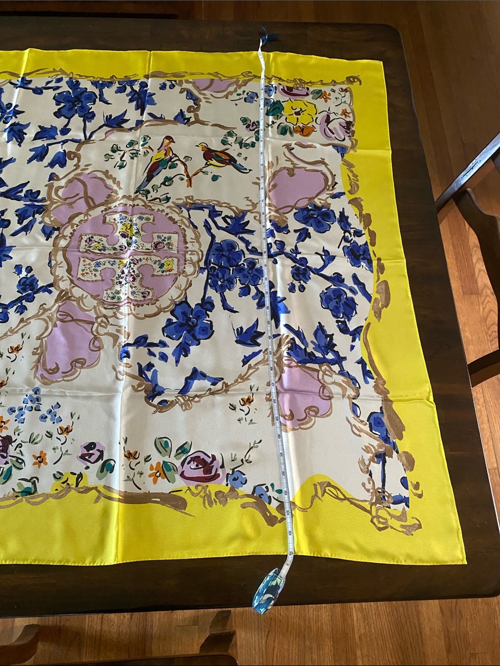Tory Burch Floral Silk Scarf - Picture 6 of 7